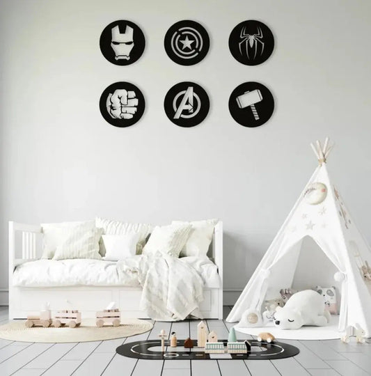 Avengers Heroes wall art, Super Hero, Gift Idea, Wall Decore Advibe Studio