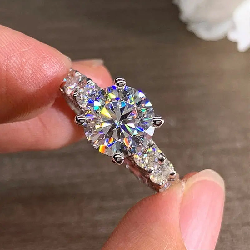 Copper Inlaid Zircon Ring Women Advibe Studio