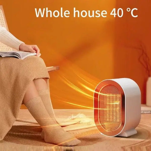 Desktop Electric Heater Mini Portable Fan Heater 220V PTC Ceramic Heating Warm Air Blower Home Office Warmer Machine Advibe Studio