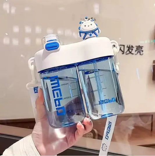 Dual Straw Water Bottle Advibe Studio