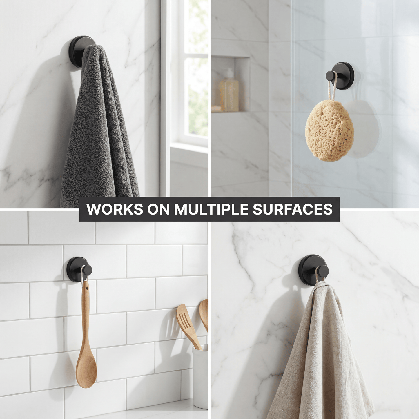 Multi-Surface Suction Hooks – Strong, Stylish & Reusable