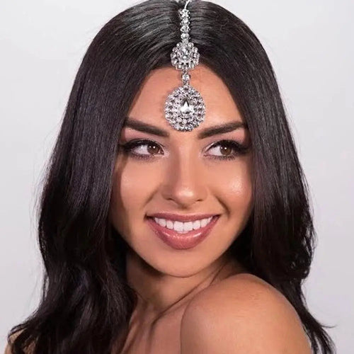 Simple Stylish Water Drop Forehead Chain Headdress Hair Band Advibe Studio