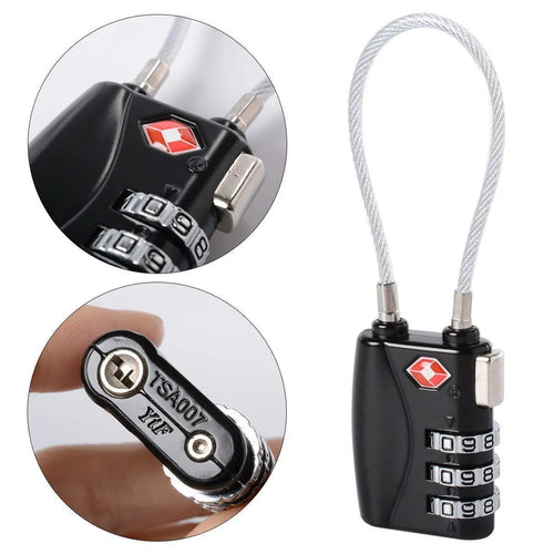 Suitcase Travel Cable Lock Advibe Studio
