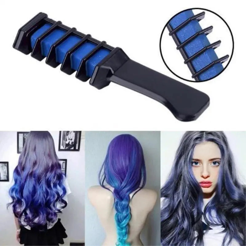 Temporary Mini Disposable Crayons Hair Color Dyeing Mascara Dye Chalk Box With Brush Advibe Studio